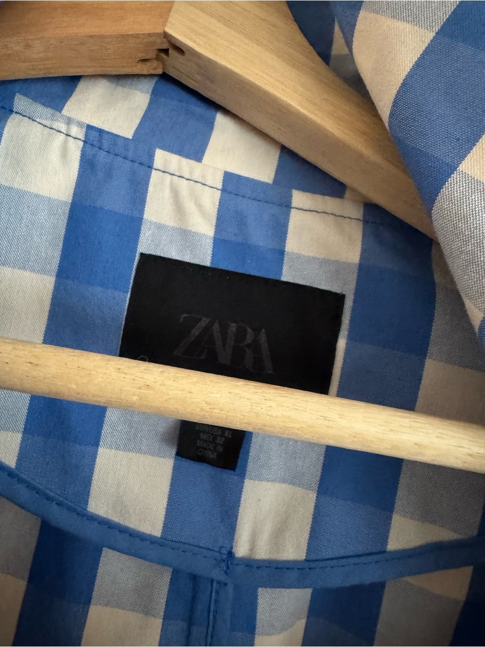 Zara Gingham Trench Coat - Picture 6 of 6